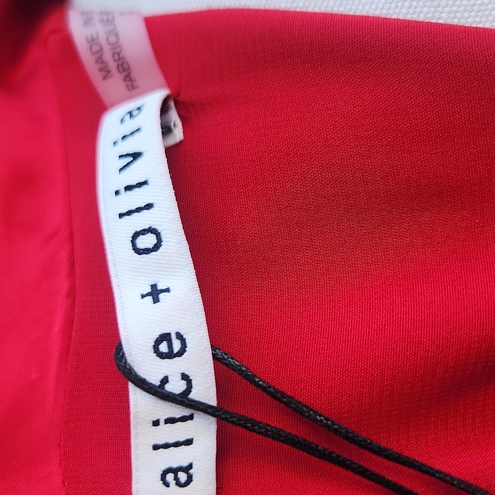 Alice + Olivia Red Mini Dress - Picture 9 of 12